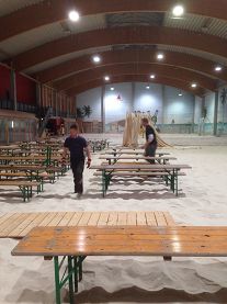 Aufbau Beachcenter 13