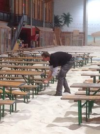 Aufbau Beachcenter 15